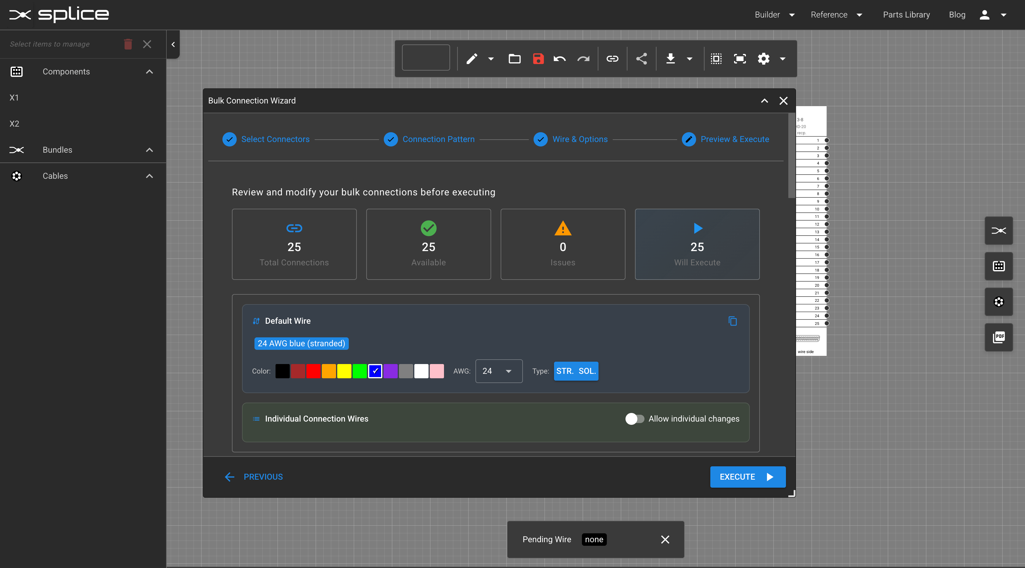 Bulk Connect Per-Connection Edit